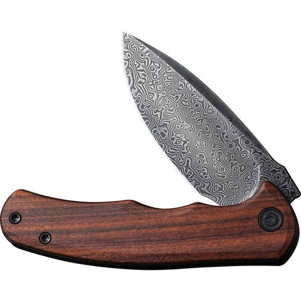 Civivi Mini Praxis Damascus Wood Linerlock