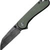 Civivi Elementum II Damascus Green Linerlock