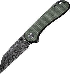 Civivi Elementum II Damascus Green Linerlock