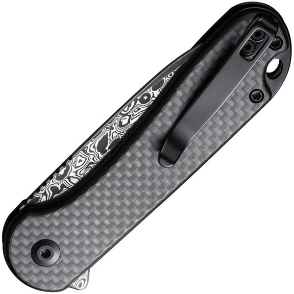 C18062PBDS1_add_01.jpg Civivi Elementum II Damascus Button Lock - Carbon Fiber