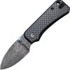 Civivi Baby Banter Damascus Linerlock - Carbon Fiber Black G10