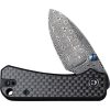 Civivi Baby Banter Damascus Linerlock - Carbon Fiber Black G10