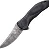 Civivi Synergy3 Damascus Linerlock - Carbon Fiber Trailing Point