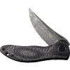 Civivi Synergy3 Damascus Linerlock - Carbon Fiber Trailing Point
