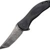 Civivi Synergy3 Damascus Linerlock - Carbon Fiber Tanto Blade
