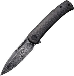 Civivi Cetos Damascus Framelock - Carbon Fiber Handle