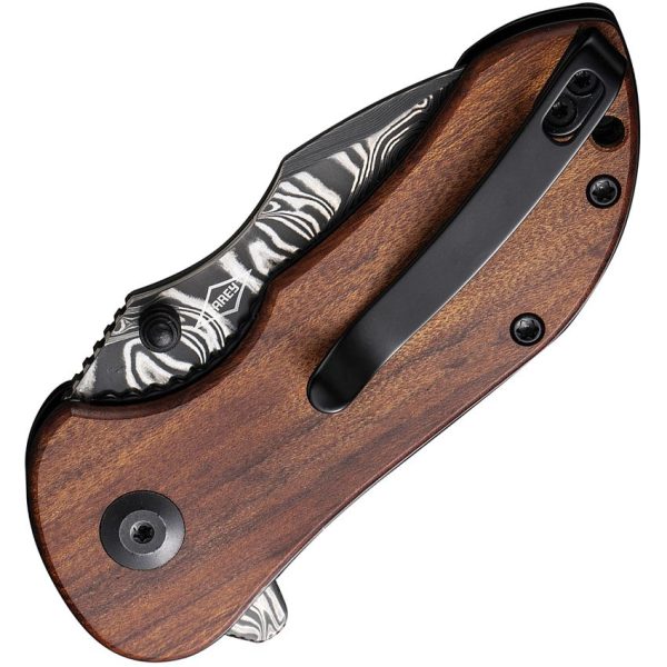 Civivi Gordo Damascus Linerlock - Wood Handle