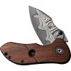 Civivi Gordo Damascus Linerlock - Wood Handle