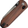 Civivi Yonder Damascus Crossbar Lock - Wood Handle