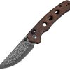 Civivi Noctis Damascus Crossbar Lock - Wood Handle