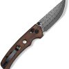 Civivi Noctis Damascus Crossbar Lock - Wood Handle