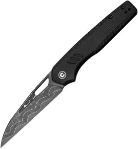 C24062BDS1.jpg Civivi Guile Linerlock Damascus Black Micarta