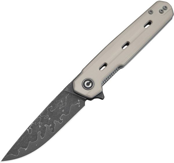 Civivi Navo Linerlock Damascus Ivory G10