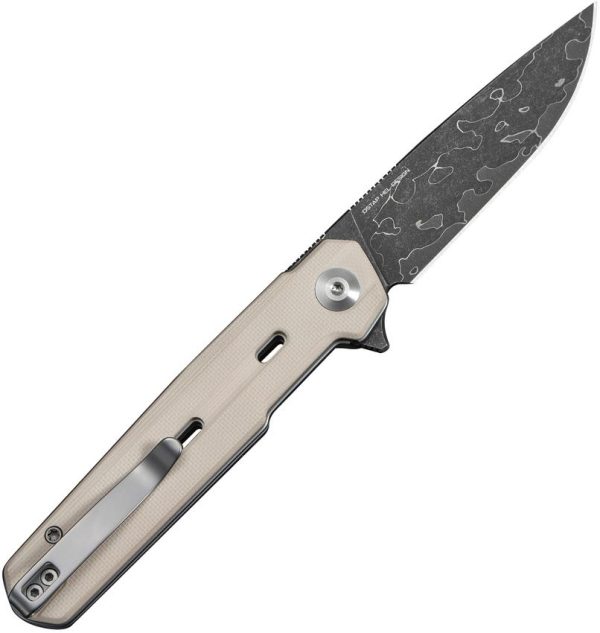 Civivi Navo Linerlock Damascus Ivory G10
