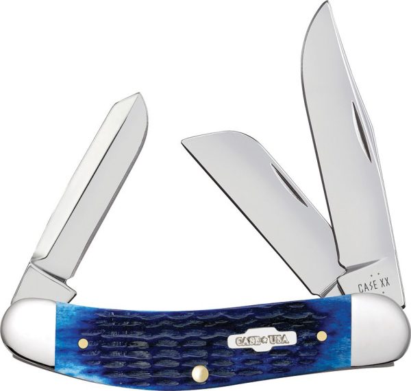 Case Cutlery Sowbelly Corn Cob Blue - Triple Blade