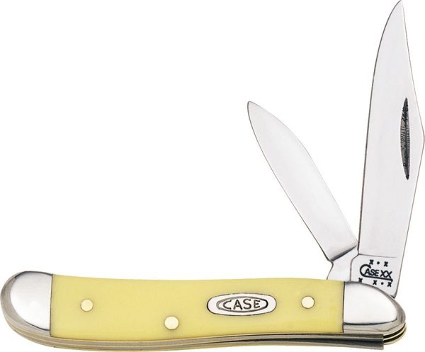 Case Cutlery Peanut Yellow Synthetic Folding Knife