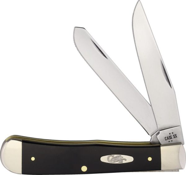 Case Cutlery Trapper Black Synthetic Carbon Steel