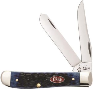 Case Cutlery Mini Trapper Navy Blue Bone Knife
