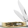 Case Cutlery Small Texas Jack Amber Bone Folding Knife