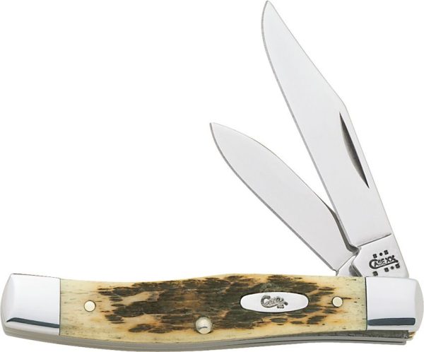 Case Cutlery Small Texas Jack Amber Bone Folding Knife