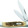 Case Cutlery Small Texas Jack Amber Bone Folding Knife