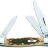 Case Cutlery Stockman Amber Bone Three-Blade Knife