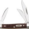 Case Cutlery Small Stockman Brown Delrin Three-Blade