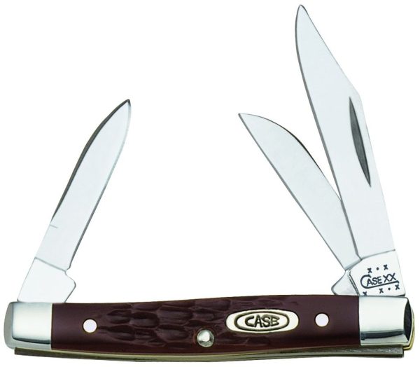 Case Cutlery Small Stockman Brown Delrin Three-Blade