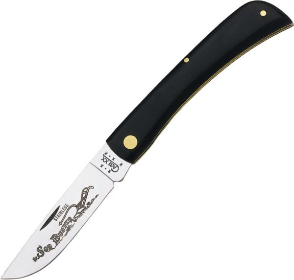 Case Cutlery Sod Buster Black Skinner Folding Knife