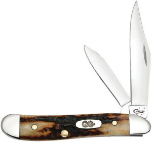 CA09443.jpg Case Cutlery Peanut Red Stag Folding Knife