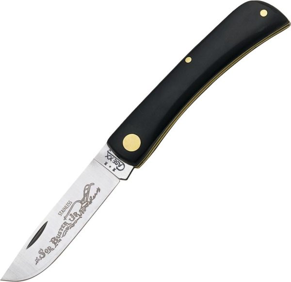 Case Cutlery Sod Buster Jr Black Stainless Skinner