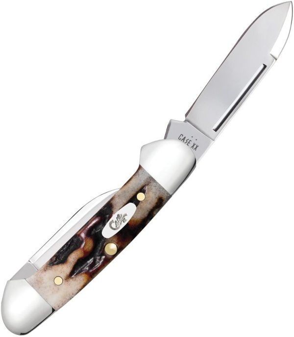 Case Cutlery Baby Butterbean Red Stag Folding Knife