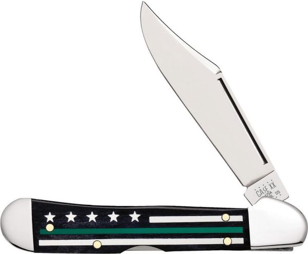 Case Cutlery Stripes Service Copperlock - Black Bone