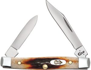 Case Cutlery Small Pen Red Stag - Dual Blade