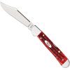 Case Cutlery Mini Copperlock Red Pocket Worn - Locking