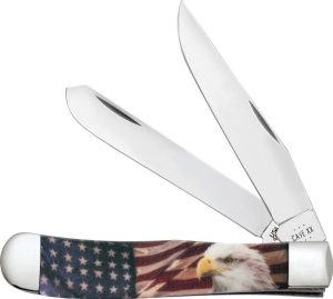 Case Cutlery Trapper Patriotic Color Synthetic