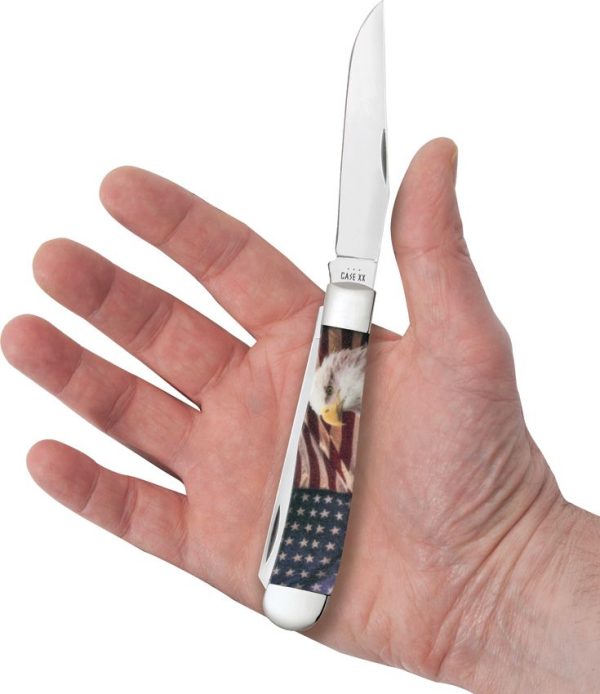 Case Cutlery Trapper Patriotic Color Synthetic