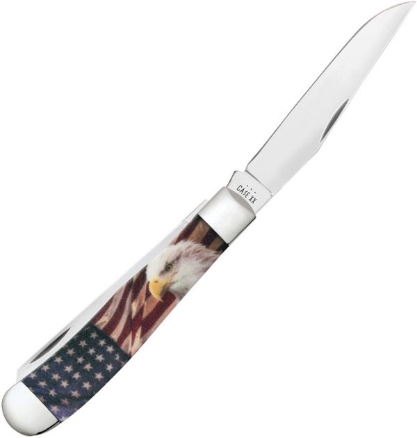 Case Cutlery Trapper Patriotic Color Synthetic