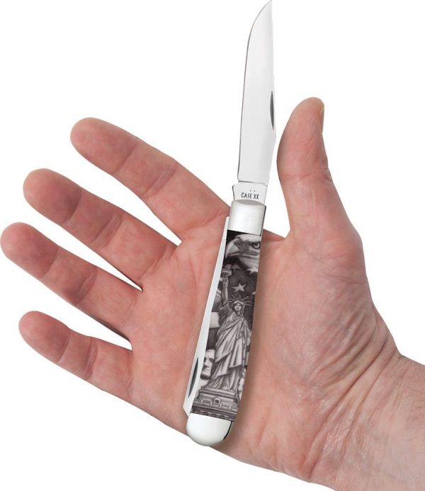 Case Cutlery Statue of Liberty Trapper White