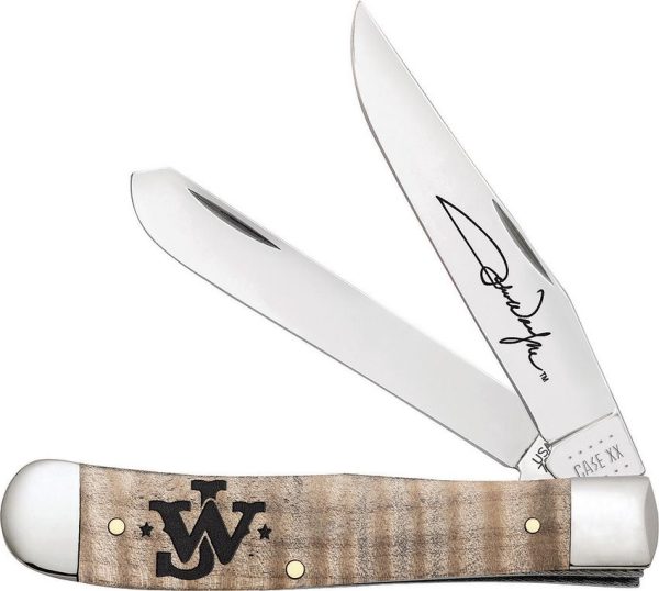CA10708.jpg Case Cutlery John Wayne Trapper Maple Handle