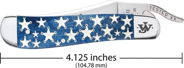 Case Cutlery John Wayne Russlock Blue Bone