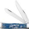 Case Cutlery John Wayne Trapper - Blue Bone Stainless