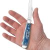 Case Cutlery John Wayne Trapper - Blue Bone Stainless