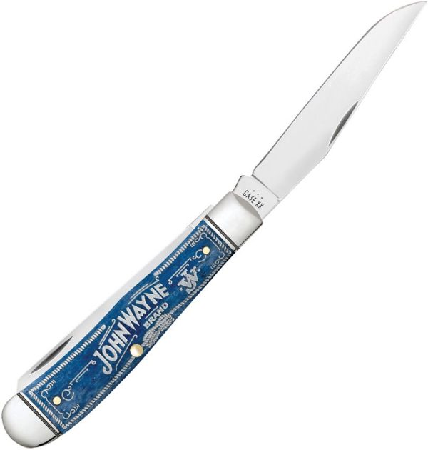 Case Cutlery John Wayne Trapper - Blue Bone Stainless
