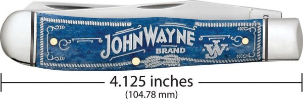 Case Cutlery John Wayne Trapper - Blue Bone Stainless