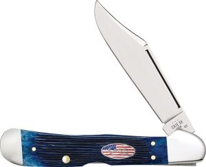 Case Cutlery Copperlock Navy Blue - Jigged Bone Handle