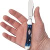 Case Cutlery Copperlock Navy Blue - Jigged Bone Handle