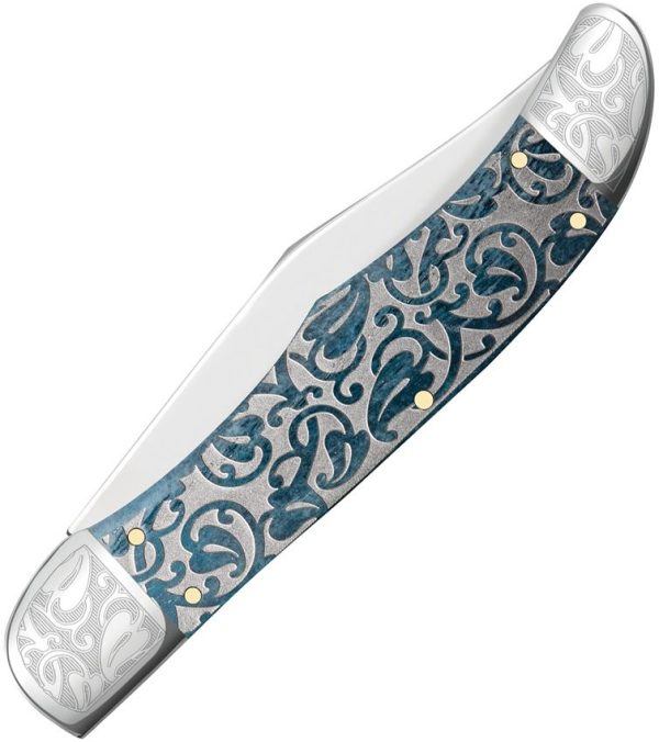 Case Cutlery Folding Hunter Med Blue - Bone Handle