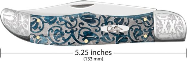 Case Cutlery Folding Hunter Med Blue - Bone Handle