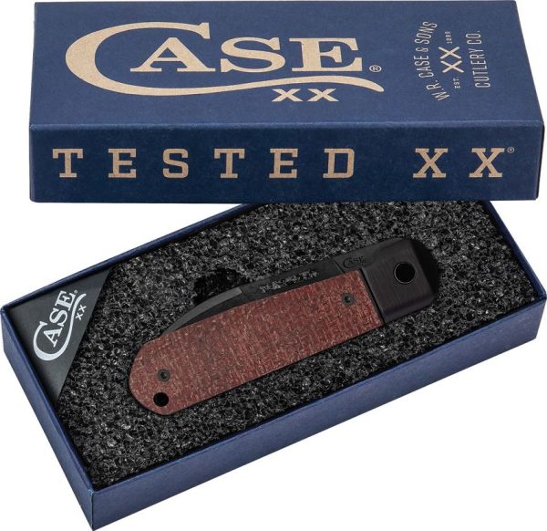 Case Cutlery Highbanks Revoindie - Red Burlap CPM-20CV